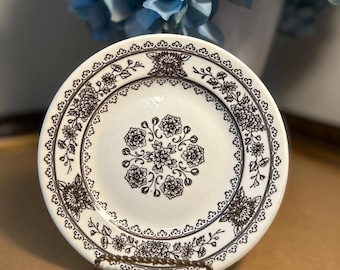 Braune Blumen Keramikplatte Keramik