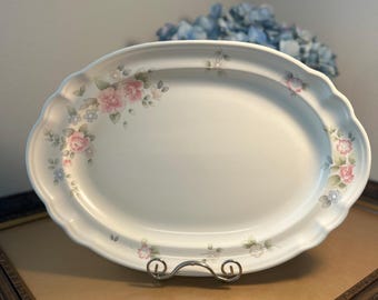 Pfaltzgraff Tea Rose Oval Servierplatte