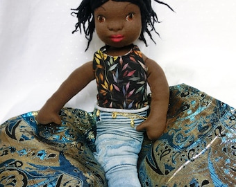 Waldorfpuppe "Kenya", Meermädchen