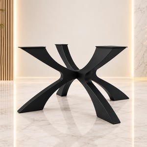 Unique Round Spider X shape metal table base for heavy tables. Metal base for round or square table tops,Premium quality product