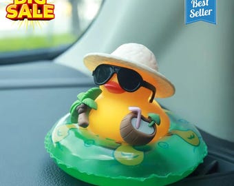 Pato de goma de playa para Jeep Ducking & Cruise Duck Gifts-Decoración de salpicadero con patito de goma-Accesorios para coche