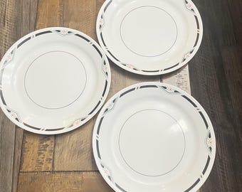 Set Of 3 10.25" Corelle By Corning Zenith Dinner Plates