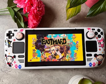 Pucca & Friends Steam Deck Case | Custom Steam Deck OLED Case | Kawaii Gaming Accessories | Protective Hard Shell Cover |