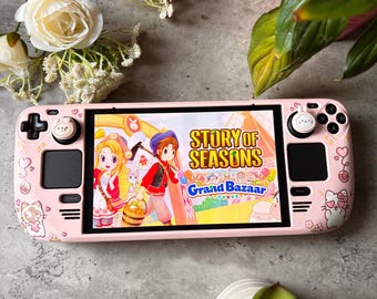 Cosy Cats Steam Deck Case | Custom Steam Deck OLED Case | Kawaii Gaming Accessories | Protective Hard Shell Cover |
