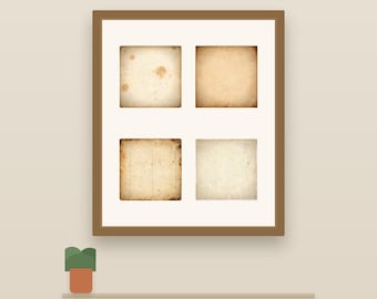 Junk Journal Papier druckbare Vintage Distressed Ledger Musik Botanische Packung, 100 gealterte kaffeebefleckte JPG-Blätter, kommerzielle Nutzung