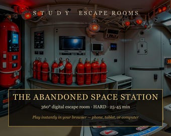 Sci Fi Fluchtraum Spiel Online | Verlassene Raumstation Hard Puzzle | 360 Challenge für Erwachsene | Sofort spielen | Digitaler Download