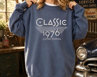 Custom Birth Year Sweatshirt, Personalized Classic Year Crewneck, Limited Edition Birthday Pullover, Vintage Year Gift