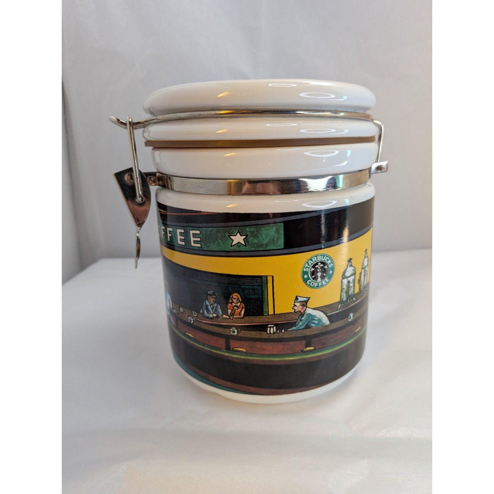 終売品　レア　STARBUCKS COFFEE ナイトホークス　キャニスター小 Starbucks Canister - Etsy