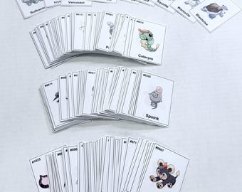 Pokédex Placeholder Kit | Full Dex #0001–#1025 | Pokémon Binder Insert Cards