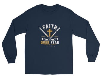 Faith over Fear Hockey Long Sleeve
