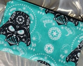 Star Wars Darth Vader Sugar Skull Zipper Pouch,Makeup Bag, Toiletry Bag, Zipper Bag