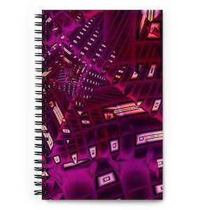 Studio Edition "Amethyst Nexus" Studio Notebook - Artist Robert Drake - 140 Dotted Pages - Wire-Bound Journal