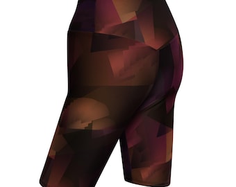 Studio Edition "Thermal Flow" Studio Biker Shorts - Artist Robert Drake - High-Waisted Activewear with Phone Pocket