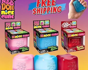 NeeDoh Nice Cube Squishy Fidget Toy | Stress Relief Sensory Play (Kids & Adults)