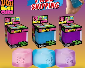 NeeDoh Nice Cube Squishy Fidget Toy | Stress Relief Sensory Play (Kids & Adults)