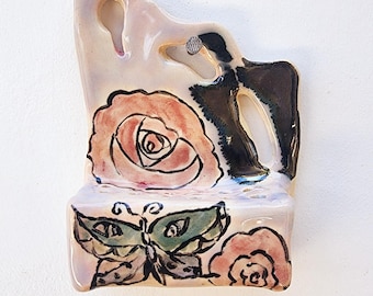 Spring Flowers Wall hanging Bud Vase
