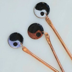 Purple Yin Yang Hair Stick