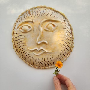Kintsugi Ceramic Sun Face