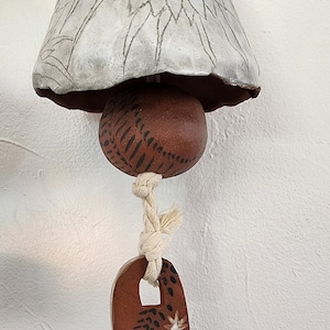 Terracotta Painted Ceramic Bell