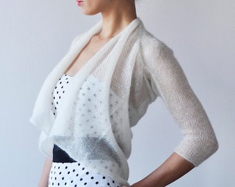 Wedding jacket bolero for bride mesh shrug prom cover up evening cover up for bridesmaids