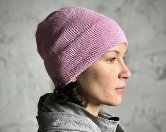 Knitted Beanie Hat for Women 100% Alpaca Wool Beanie hat Christmas Gift for Her Gift for Women Long Distance Gift Holiday Present, Colours