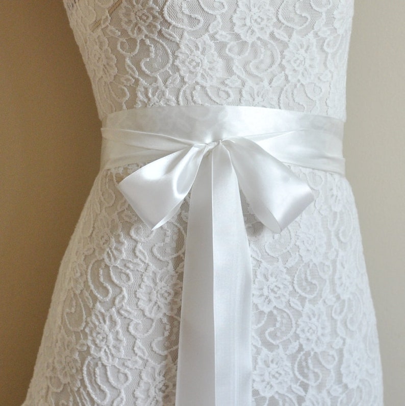 WEDDING belt bridal sash satin ribbon wedding bow bridal ribbon brial belt satin bow 10 colors image 10