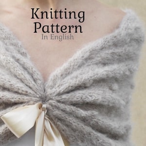 Bridal Cape Knitting Pattern Fast Knit Wedding Wrap PDF Download ...