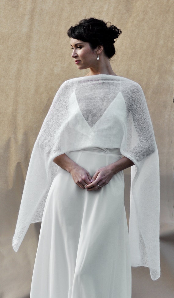 専用argue MOHAIR WOOL BIG STOLE シグネットシルバー Mohair Bridal Stole Wool Oversized Scarf Bridal Wrap White Silk