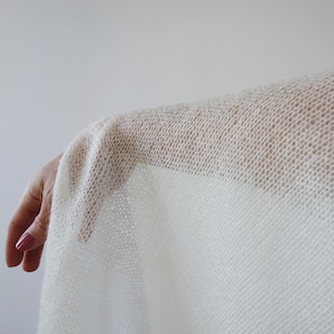 Mohair Silk Shawl Bridal Wrap Vow Renewal Outerwear Pale Pink Cover Up Elopement Bride Cape Elegant Wedding Attire Made of Honor Knit Stole image 18