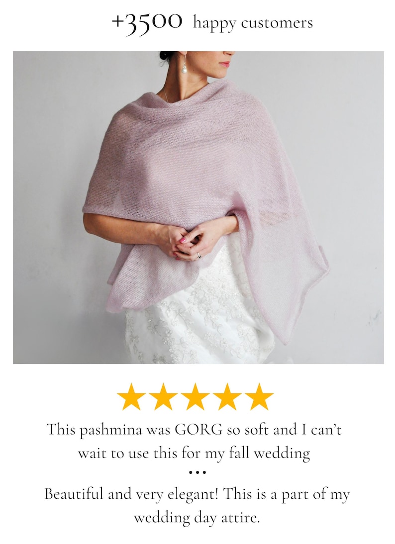 Powder pink Bridal Wrap Mohair Silk Evening Wear Special Occasion Shawl Formal Event Wrap Wedding Cover Up Luxury Winter Bride Accessory Church Ceremony nuptials cover up Fall Wedding Shawl for wedding guest rehearsal dinner attire idea