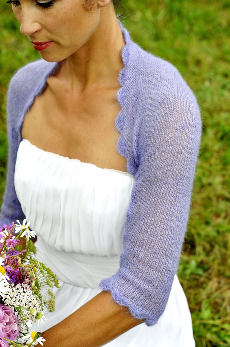 wedding shrug, bridal bolero jacket, knit bolero made of mohair and silk, bridesmaids cardigan, wrap for women