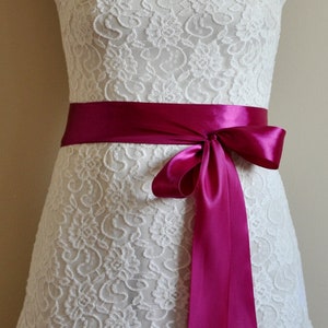 WEDDING belt bridal sash satin ribbon wedding bow bridal ribbon brial belt satin bow 10 colors image 9