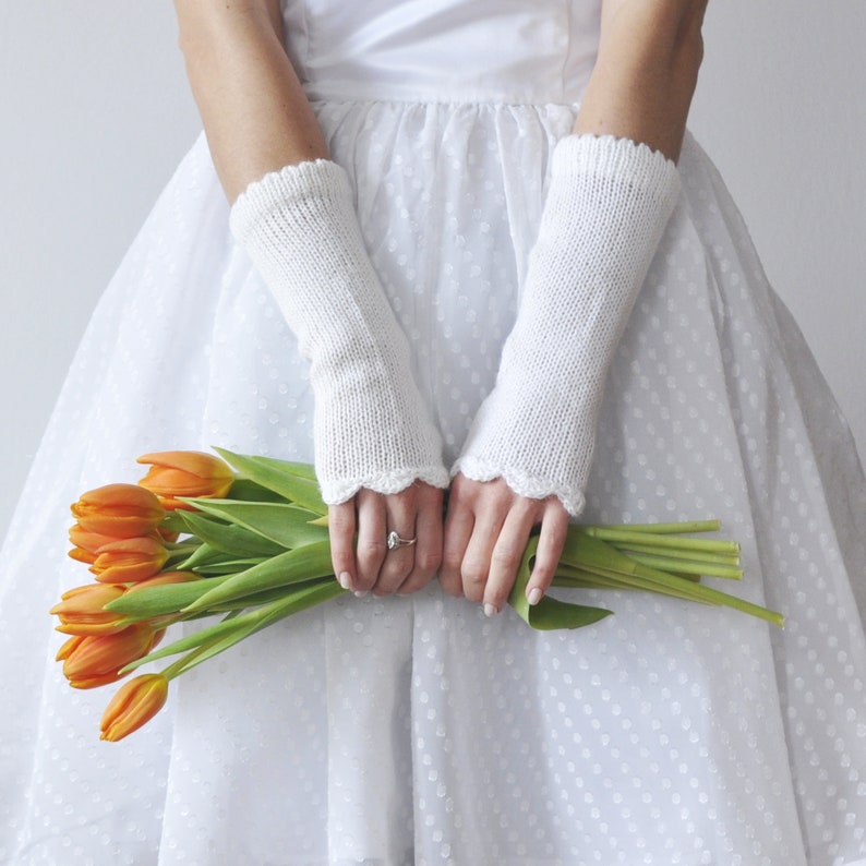 bridal gloves bridal sleeves alpaca mittens fingerless gloves wrist warmers arm warmersgloves for bride