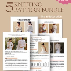 Wzór na pelerynę ślubną Szybki szal ślubny na drutach Pobierz samouczek w formacie PDF Grubo tkane bąbelki DIY Cover Up Woman Mountain Wedding Szawl zdjęcie 11