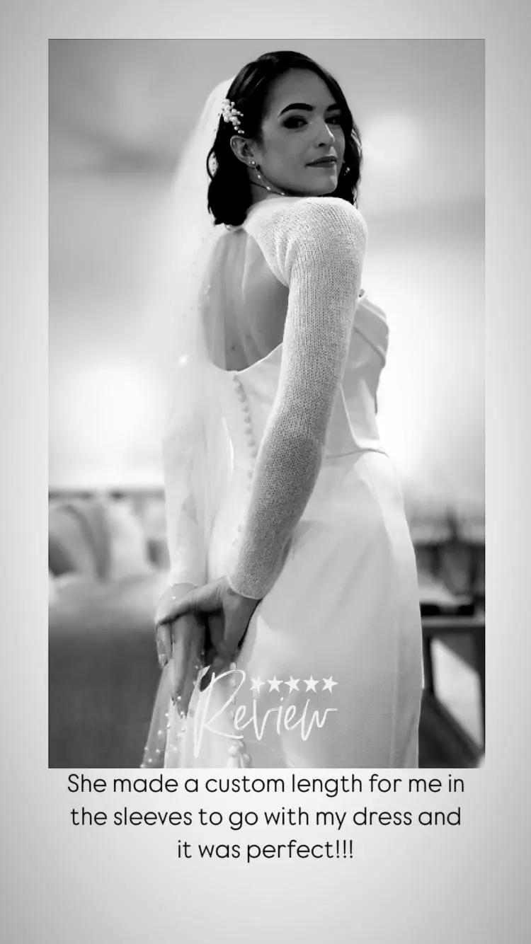 Cardigan Bolero In Pizzo Donna Clearlove - Maniche Lunghe, Giacca Corta Shrug Per Abiti Da Sera, Matrimonio E Cocktail