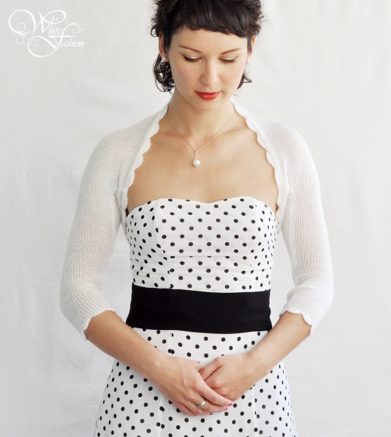 Cream Bolero Jacket Etsy UK