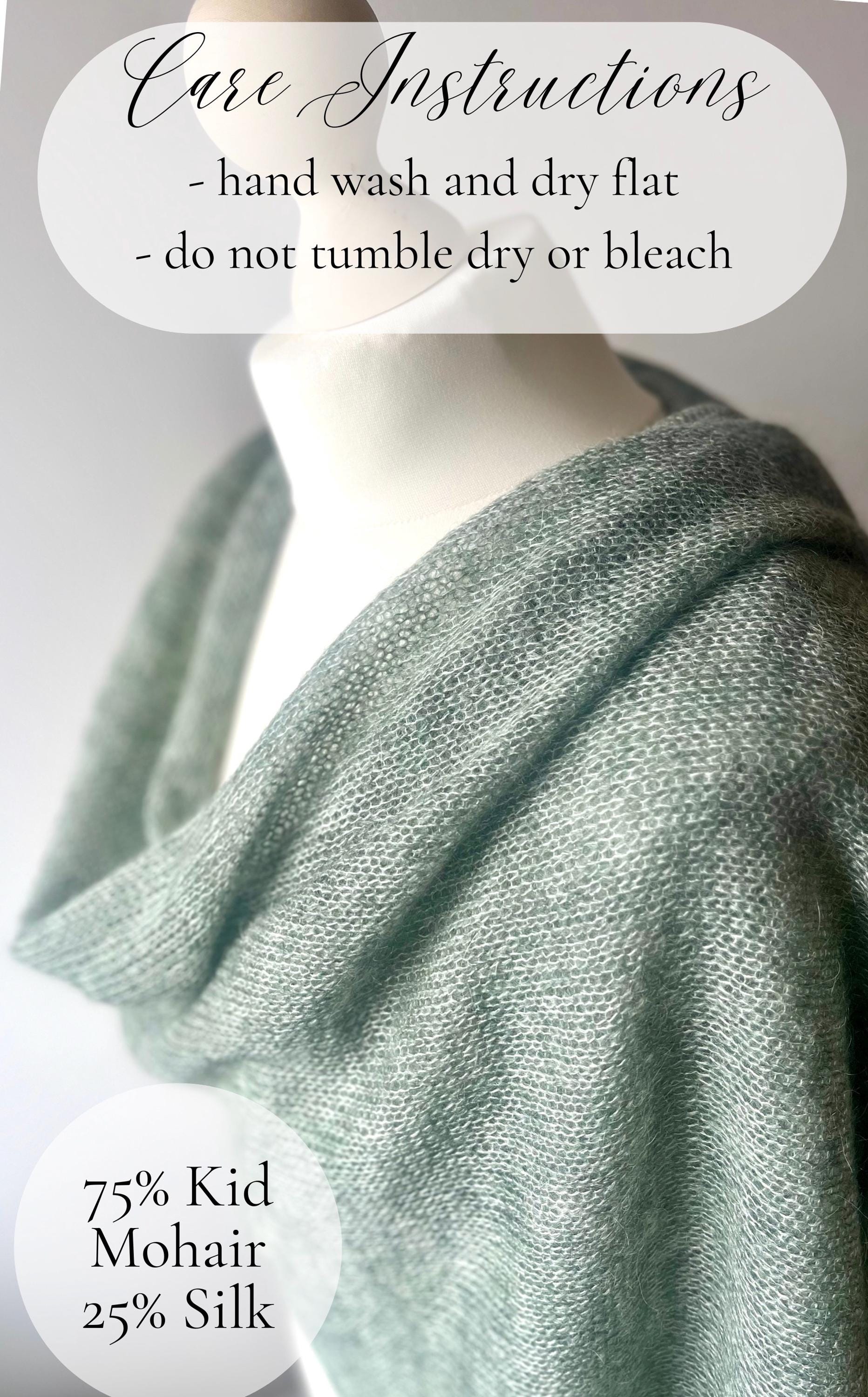 Mohair Shawl for Women Oversized Scarf Silk Shawl Elegant Gift for