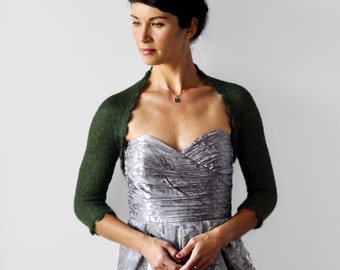 Bolero Cardigan Elasticizzato Per Donna – Coprispalle Corto A Maniche Lunghe, Perfetto Per Matrimoni, Serate Ed Eventi Eleganti