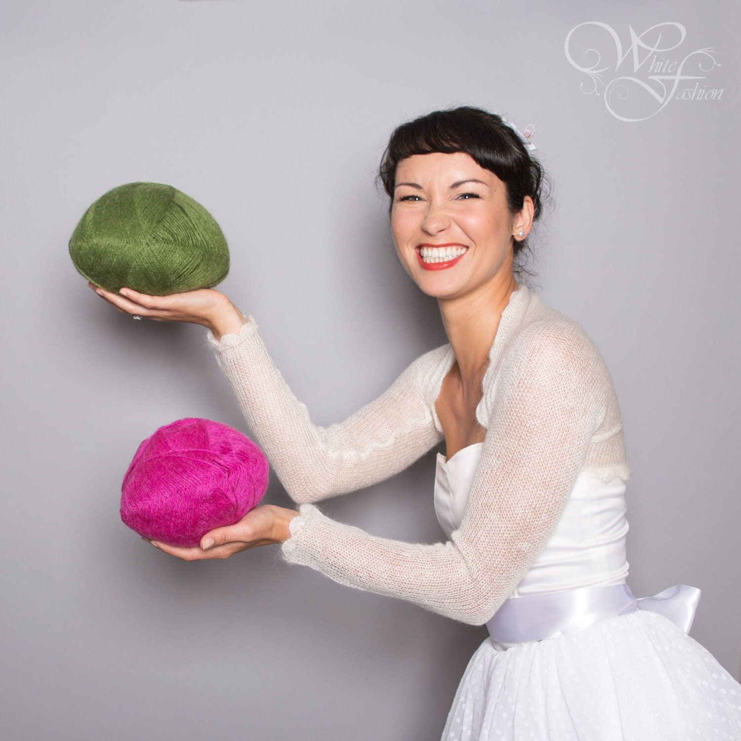 Wedding bolero mohair sweater cropped, color natural white or cream, bridal cardigan, bridal cape, bolero, bolero jacket, cover up, shrug