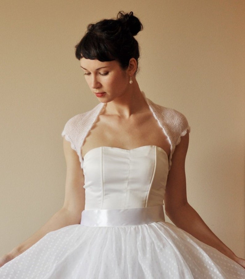Short Sleeve Wedding Bolero Bridal Shrug Bridal Cover Etsy