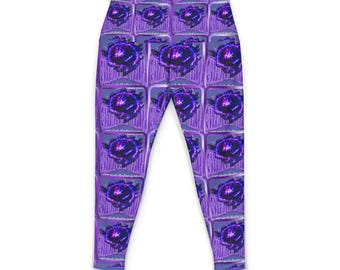 Lila abstrakt hjärna full av traumatryck