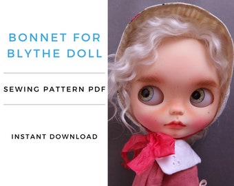 Naaipatroon voor Blythe Bonnet, INSTANT DOWNLOAD PDF-patroon voor Blythe