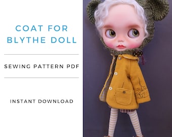 Blythe Doll Mantel Schnittmuster (PDF Pattern)