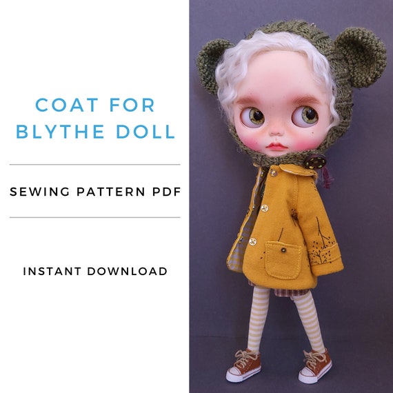 Blythe Doll Coat Sewing Pattern (PDF Pattern)