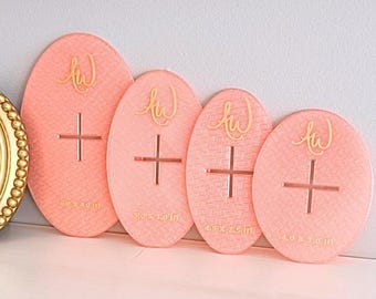 Needlepoint Oval Template Set, Translucent Stencil Set with Centering Guides
