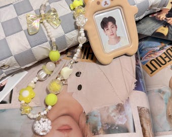 Rilakkuma Mini Photocard Id Holder Phone Strap/Phone Charm Kawaii