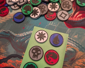 MTG マジック：ザ・ギャザリング マナ トークン 5種セット マジック ザ ギャザリングのマナ トークン - Etsy 日本