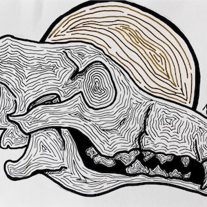 Wolf Skull Matte Art Print (12 x 9 in) - Uncaged Canine