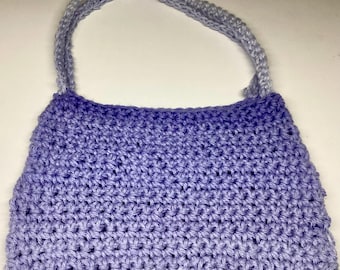 Handmade Crochet Purple Bag