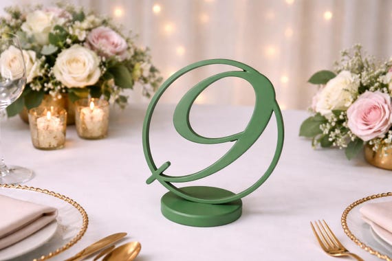 Modern Orbital Table Numbers for Minimalist Weddings and Events, shown in an additional close-up listing view with visible shape and details.
